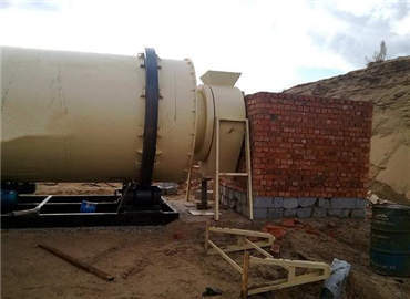 新疆沙子烘干機用戶安裝現場