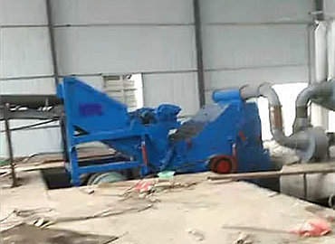 江西瑞金600馬力廢鋼破碎線試機