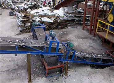 大型廢鋼廢鐵破碎機現場