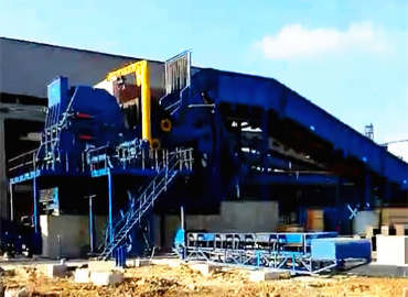 德銳3000馬力廢鋼破碎線安裝現場