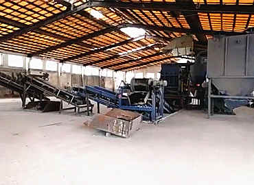 山西晉城火燒鐵280kw破碎線